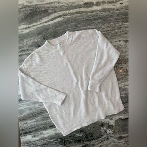 Aerie Cream Oversized Sweater Women’s Size Small